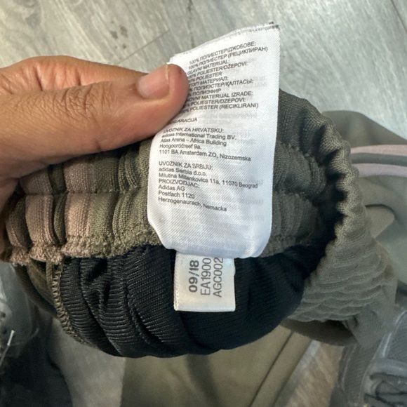 Adidas Calabasas Olive Green Track Pants - Picture 6 of 6